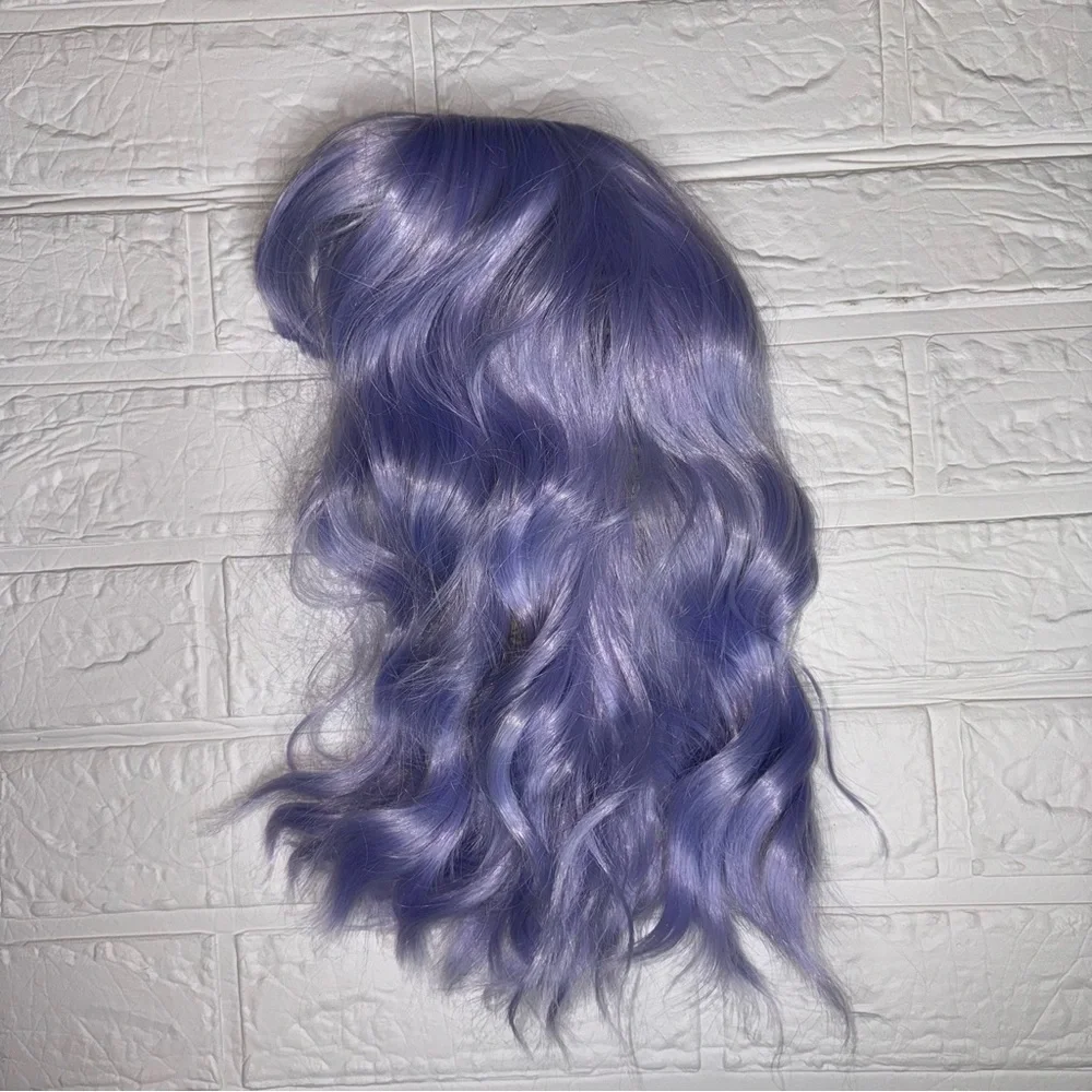 New Purple Bang w/ Waves Wig